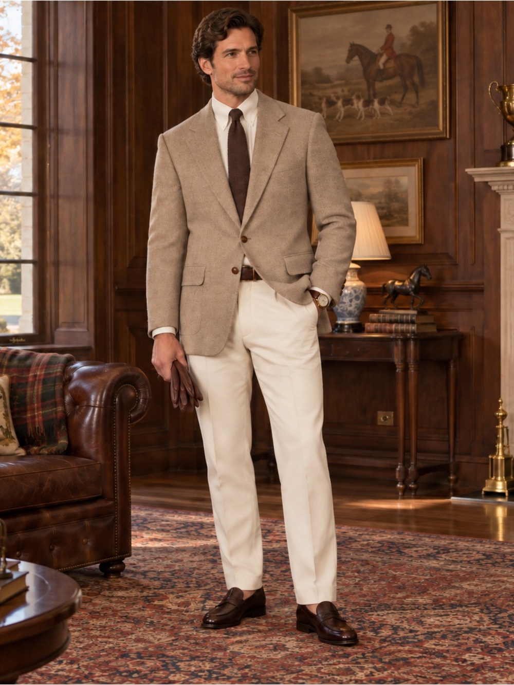 American Trend Quiet Luxury Blazer 100% Wool Old Money Business Casual Heritage